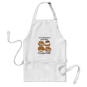 Cream Puff Food Dessert Adult Apron