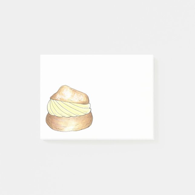Cream Puff Pastry Dessert Foodie Post-Its Post-it Notes (Front)