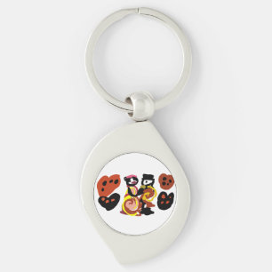 Cream puff valentine's day dance keychain