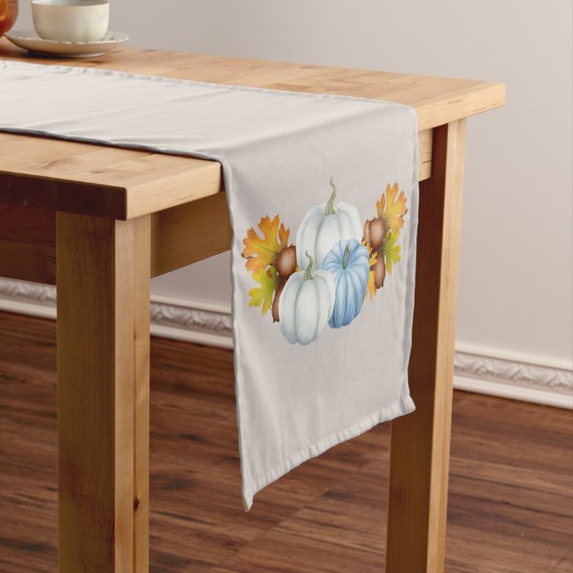 Cream Pumpkins Table Runner (In Situ)