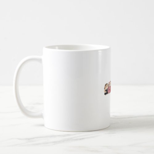 Cream Rabbit with Mix rainbow outfit _ Bunniesmee  Coffee Mug