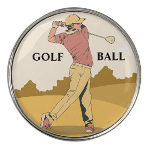 Cream Red Custom Best golf ball marker
