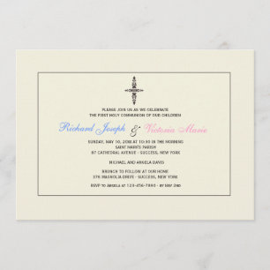 Cream Religious Invitation