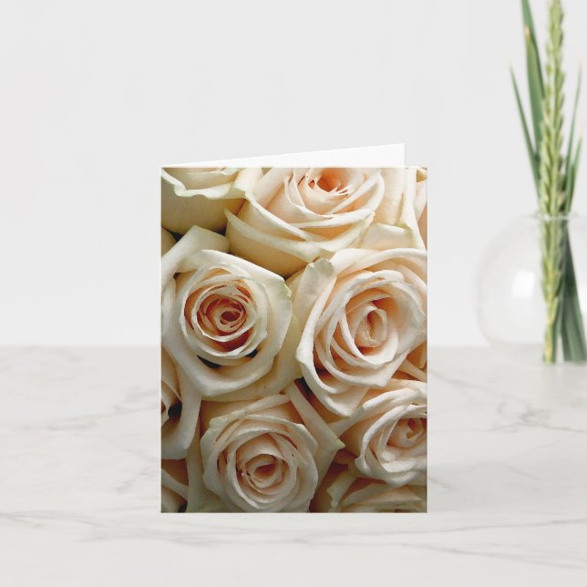 Cream Rose Bouquet - Thank You (Front)