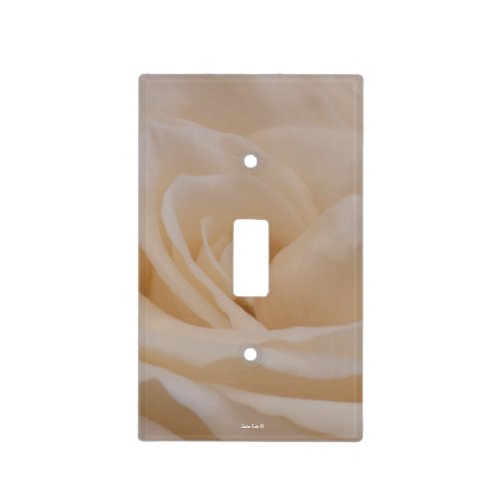 Cream Rose Light Switch Cover