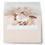 Cream Roses Light Pastel Elegant Boho Wedding Envelope