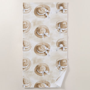 Cream Sand Beach Hats Beach Towel
