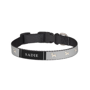 Cream Shiba Inu Cartoon Dogs With Name Pet Collar