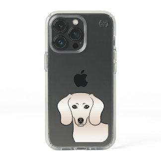 Cream Short Hair Dachshund Cute Cartoon Dog Head Speck iPhone 13 Pro Case