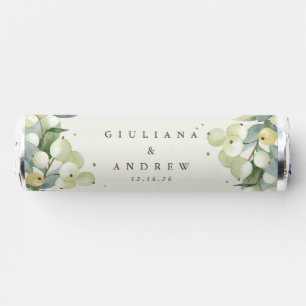 Cream Snowberry+Eucalyptus Winter Wedding Breath Savers® Mints