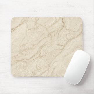 Cream Stone Marble Elegant Soft Modern Style Mouse Pad