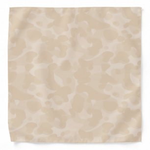 Cream Tan Camo Camouflage Pattern Cool Stylish Bandana