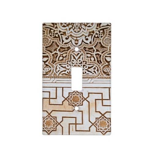 Cream  Tan Moroccan Light Switch Cover