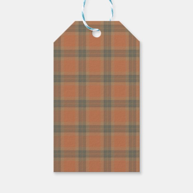 Cream Tartan Gift Tags (Front)