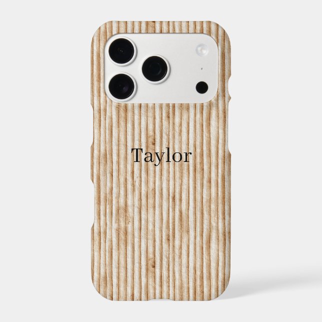 Cream Tree Bark Wood   Case-Mate iPhone Case (Back)