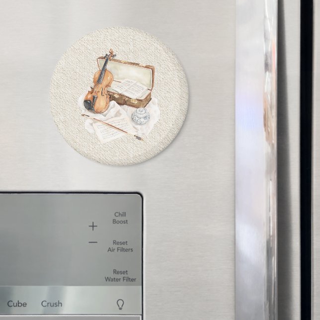 Cream Violin Sheet Music Magnet (In Situ (Fridge))