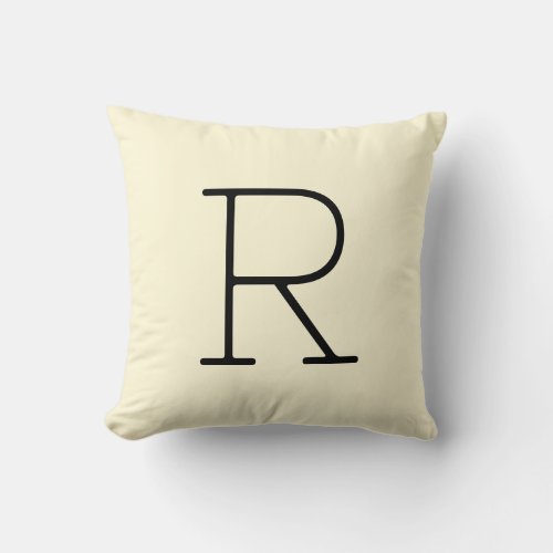 Cream White Customize Front  Back For Gifts Throw Pillow