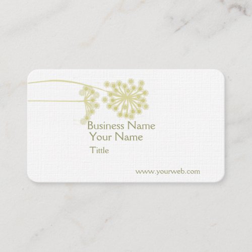 Elegant Modern Wild Flower Floral Business Card Templates