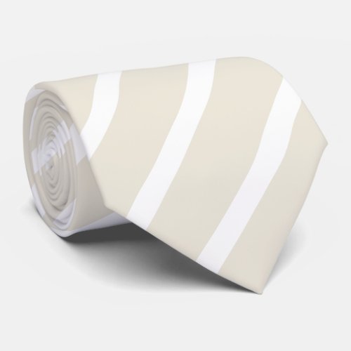 cream_white striped tie