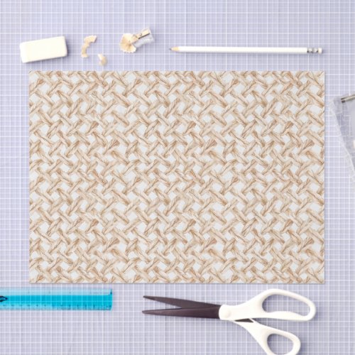 Cream Woven Basket Birthday Tissue Paper