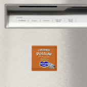 Creamed Possum soup can label magnet | Zazzle