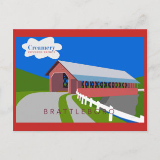 Creamery Covered Bridge Postcard