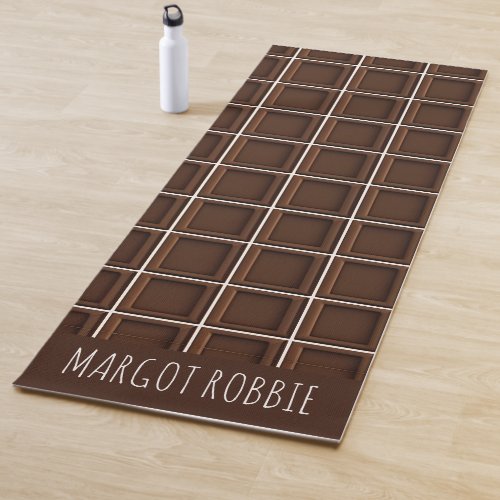 Creami Chocolate Una Quadrata Modern Pattern Yoga Mat