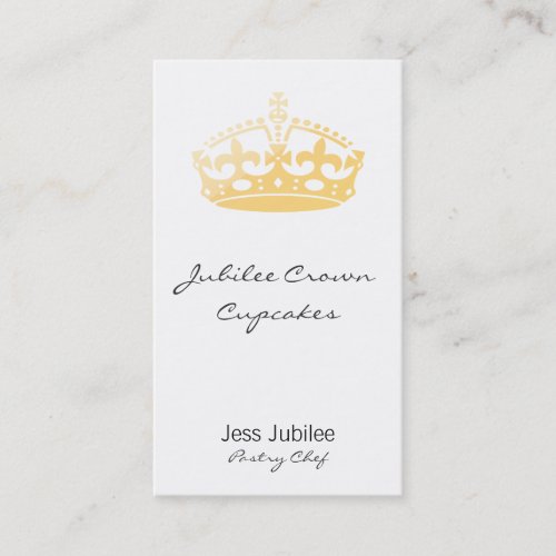 Creamsicle Jubilee Crown Business Card Templates