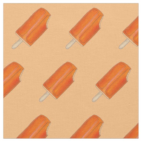 Creamsicle Orange Creme Ice Cream Popsicle Pop Fabric