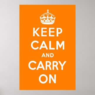 Creamsicle Orange Poster