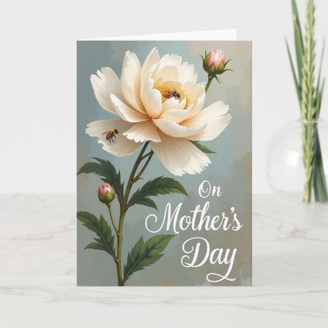 Creamy Blossom Nature Card (Front)