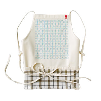 Creamy Blue Nautical Anchors Zazzle HEART Apron