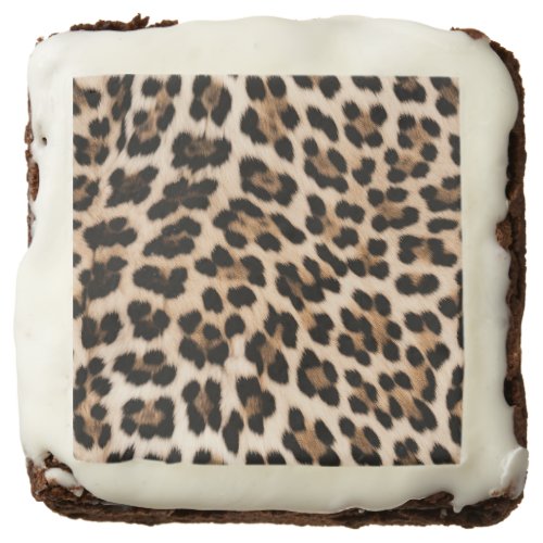 Creamy Brown Black Leopard Brownie