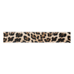 Creamy Brown Black Leopard Print  Ruler