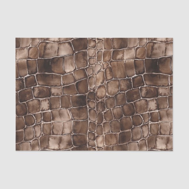 Creamy Brown Chocolate Candy Birthday Tissue Paper (Front)