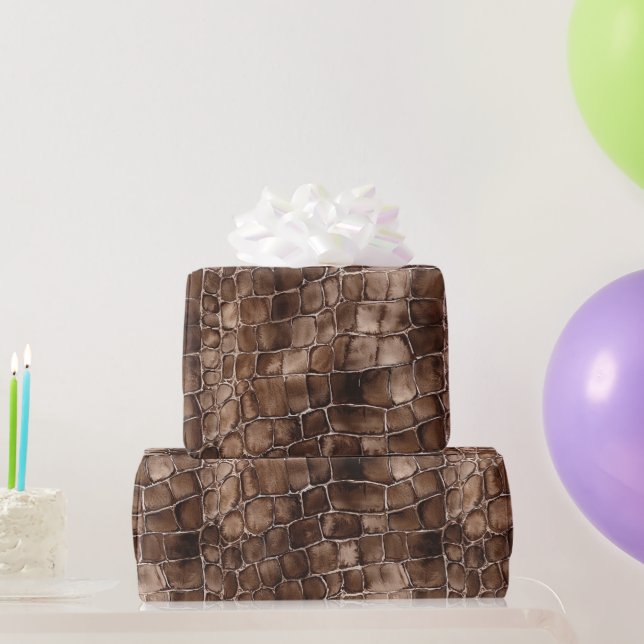 Creamy Brown Chocolate Candy Birthday Wrapping Paper (Party Gifts)