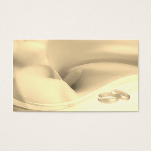 Customizable Creamy Calla Lily Wedding Rings Favor Tag Business Card