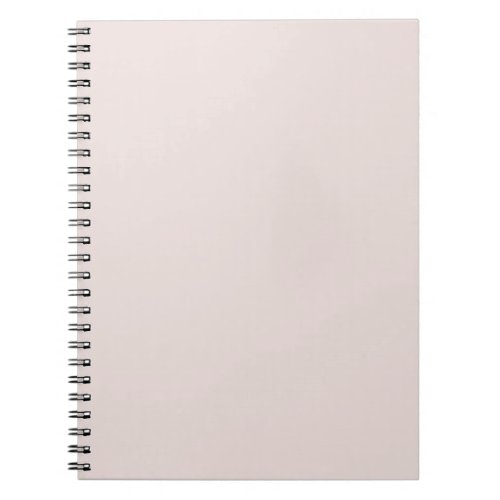 Creamy Coconut Neutral Solid Color Print Notebook