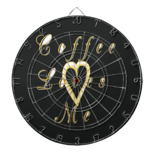 Creamy Coffee Lovers Design Dart Board