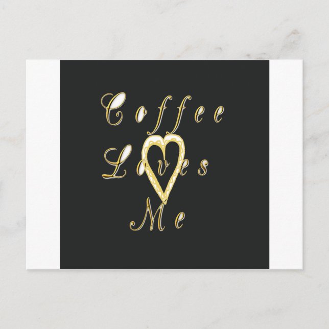 Creamy Coffee Lovers Design Postcard (Front)