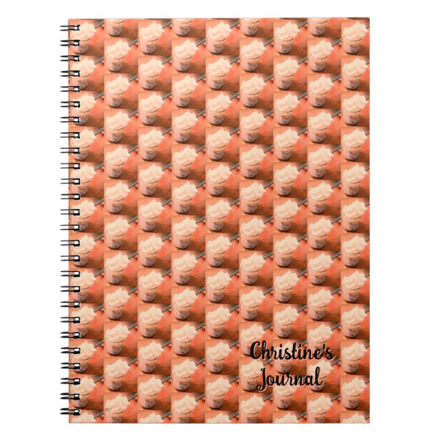 Creamy Dessert Customizable Notebook (Front)