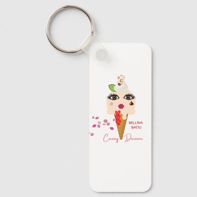 Creamy Dreamies Bellina Bacio Keychain (Front)