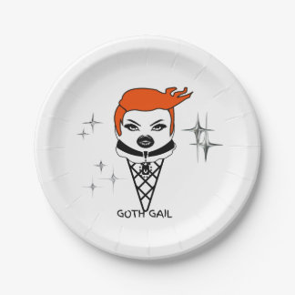 Creamy Dreamies Goth Gail Paper plates