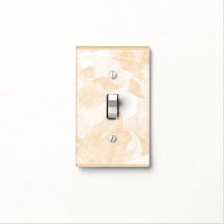 Creamy Floral Light Switch Cover