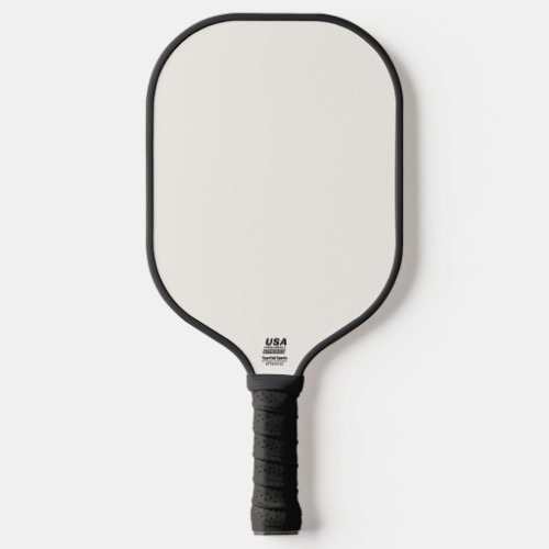 Creamy Floral White Solid Color Pickleball Paddle