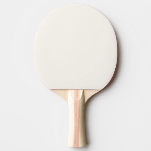 Creamy Floral White Solid Color Ping Pong Paddle