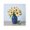 Creamy Flowers In Cobalt Blue Vase