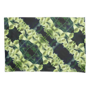 Creamy Foxglove Flower Abstract Pattern Pillow Case