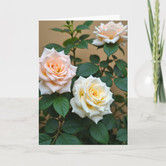 Creamy Garden Mothers Day Card (Front)