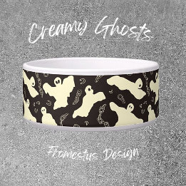 Creamy Ghosts - Halloween pattern. Bowl
